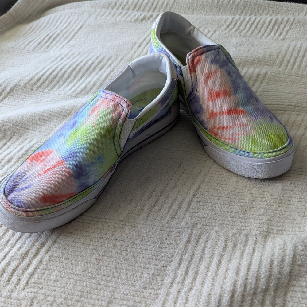 Nike Court Legacy Slip-On Sneaker - Tie Dye Size 6,5 - Picture 2 of 5